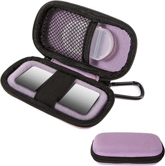Kardia Mobile Case for Heart Monitor EKG,Portable Travel Protective Holder Organizer for AliveCor KardiaMobile 6L(Includes Pill Box and Carabiner Clip)