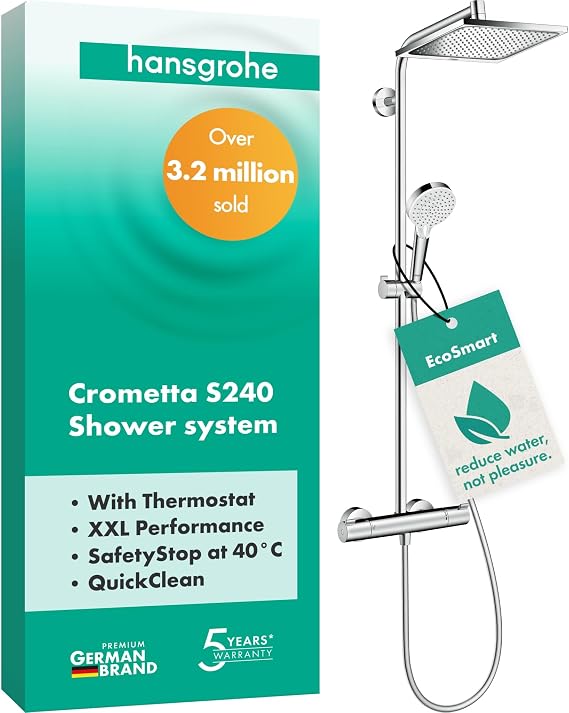 Crometta E 240 shower pipe