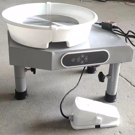 Pottery Wheel Pottery Forming Machine 250W/350W Electric Pottery Wheel with Foot Pedal DIY Clay Tool Ceramic Machine Work Clay Art Craft,250W-Dualcontrol