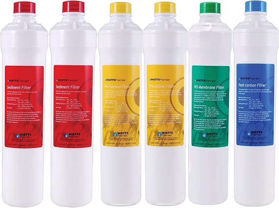 Watts Premier RO Pure Annual Filtration Kit 6-Pack Of Necessary Filters