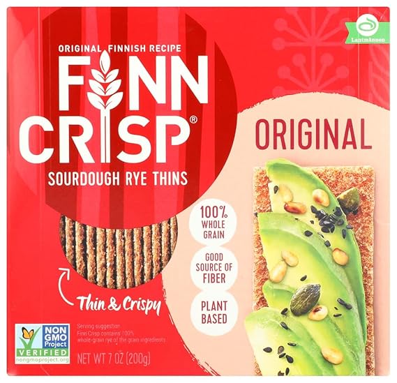Thin Rye Crispbread, Original, 7 oz (Pack of 2)