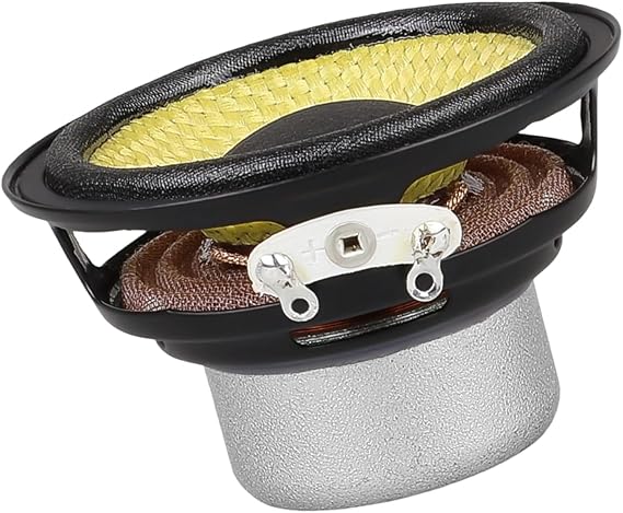 52mm 2" Full Range Speaker 4Ohm 15W High Output Double System with 20 Core Voice Coil No Shock Woven Cone for Home Theater
