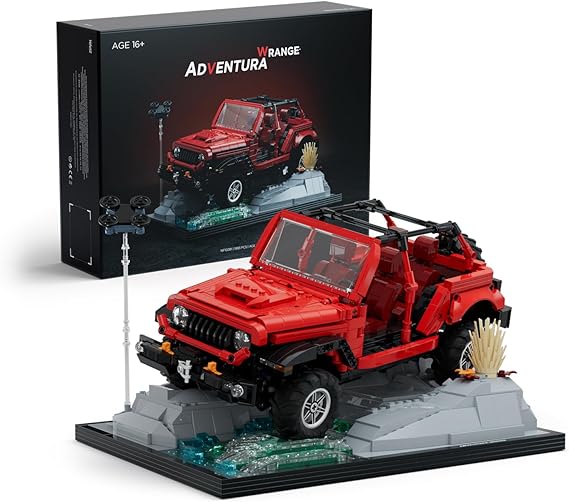 Nifeliz Wrange Pick-up car model building set, Unique Off-Road Car Building Toy for Adults, Display SUV Truck Model Set for Adult Gift Giving (1993 PCS, NF10281)