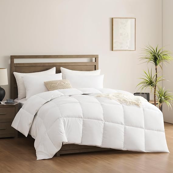 ACCURATEX Duvet Insert Twin Comforter, Cotton Shell, 400GSM Fill, 68x88