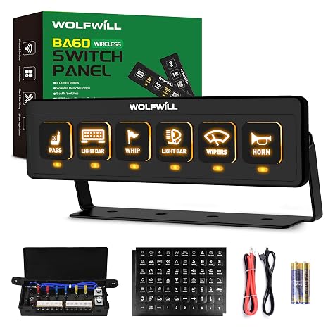 Wireless 6 Gang Switch Panel Circuit Control Relay System