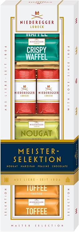 Niederegger's Master Selection of Marzipan Loaves Praline and Chocolate Creations - 100 Gms