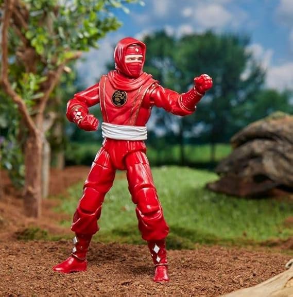 Power Rangers Mighty Morphin Lightning Collection Ninja Rangers Collection Red Pink Yellow (Ninja Red Ranger)
