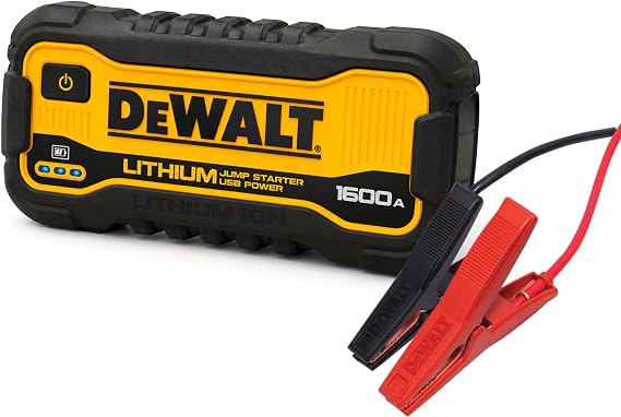 DeWalt DXAELJ16 1600 Peak Amp Jump Starter Battery Booster with USB Power Station