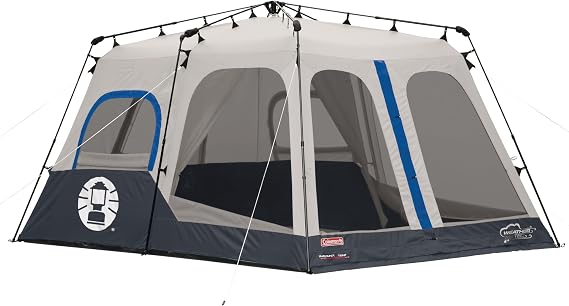 Coleman 4/6/8/10 Person Instant Camping Tent with 1-Minute Setup, Large Family Tent with Pre-Attached Poles, Air Vent, Carry Bag, Sets Up in About 60 Seconds