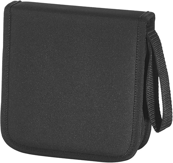 Hama CD/DVD/Blu-ray Wallet for 32 Discs, Black