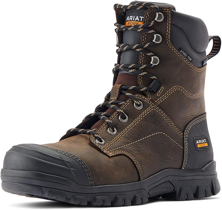 ARIAT Work Treadfast 8" Waterproof Steel Toe Work Boots
