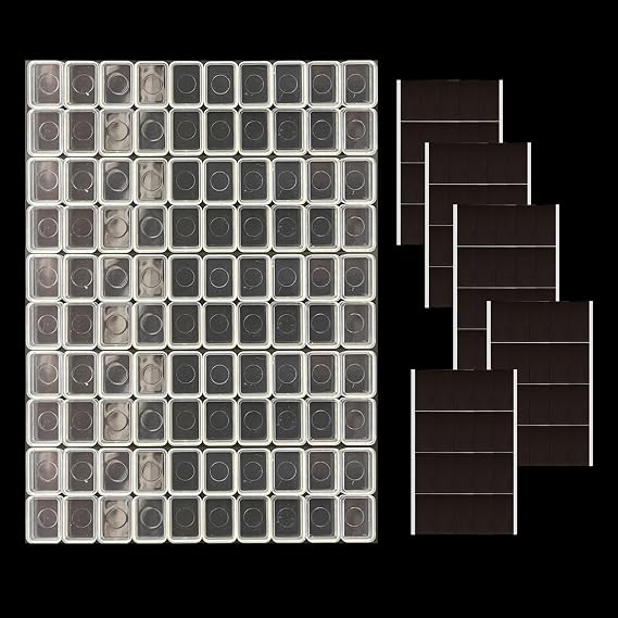 FCLUB 100PCS 0.5ml Tiny Watercolor Pans with Magnets for Sample Paints