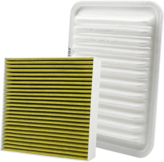 Capume 2PCS Cabin Engine Air Filter Kit Fits for 2009-2019 Corolla, 2017-2018 Corolla iM, 2009-2013 Matrix, 2008-2014 xD, 2016 iM, 2009-2010 Vibe, Replace CF10285, 87139-30070, CA10190, 17801-21050