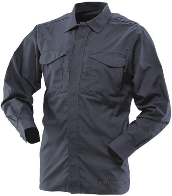 TRU-SPEC 24-7 1051002 Men's Ultralight Long Sleeve Uniform Shirt, Polyester Cotton Rip-Stop