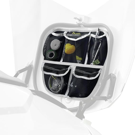 Front Trunk Lid Organizer Fit for Can Am Spyder F3 F3S F3T F3L 2015-2025 Removable 5 Mesh Pocket Luggage Storage Bag (White)