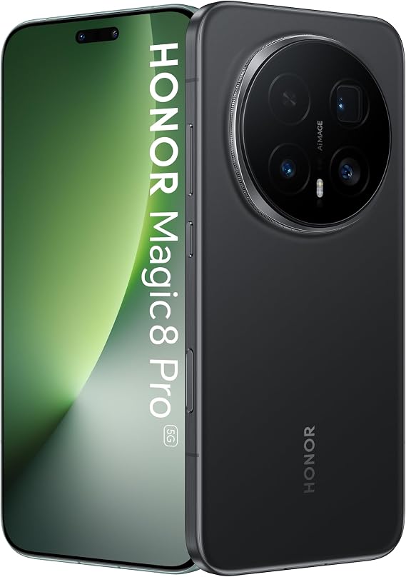 HONOR Magic8 Pro 5G BKQ-N49 (GSM Unlocked, International Version) 1TB Storage 16GB RAM Android 16 Smartphone (Black)