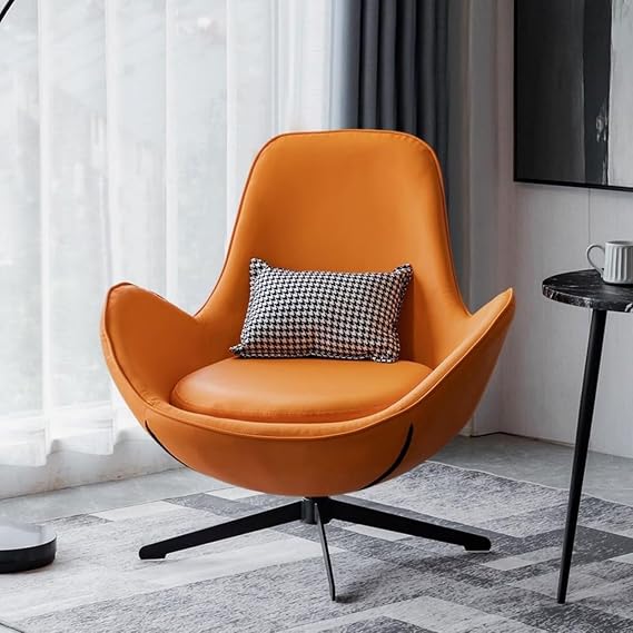 Sofa, 1 Seat, Sofa Chair, Swivel Type, Stylish, Living Sofa, Microfiber Leather, Living Room, Leisure Chair, Compact, Space Saving, Nordic Style, Modern Sofa, Sitting for Long Hours Without