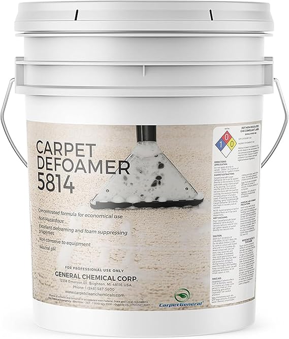 5814 Carpet Defoamer for Extraction Cleaning, 5 Gallon
