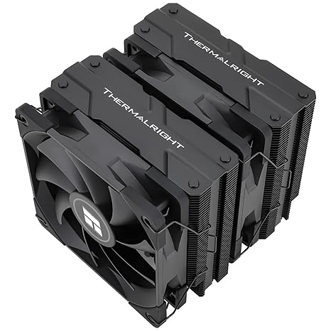 Thermalright Peerless Assassin 120 Black CPU Air Cooler, 6 Heat Pipes,TL-C12B PWM Fan, Aluminium Heatsink Cover, AGHP Technology, for AMD AM4/AM5/Intel LGA 1700/115X/1851/1200/2066/2011 PA120 Black
