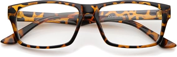 zeroUV Modern Horn Rimmed Clear Lens Rectangle Eyeglasses 52mm