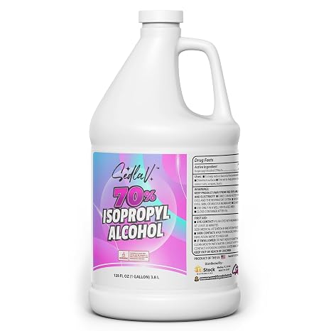 Isopropyl Alcohol 70% First Aid Antiseptic for Minor Cuts and Scrapes Rubbing Alcohol 1 Gallon of 70% Isopropyl Alcohol