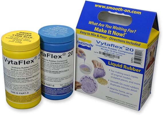 Smooth-On VytaFlex 20 Urethane Mold Making Rubber - Pint Unit, Clear Amber