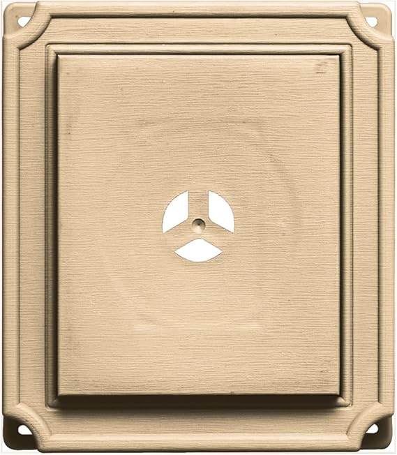 Builders Edge 130110001045 Scalloped Mounting Block 045, Sandstone Maple