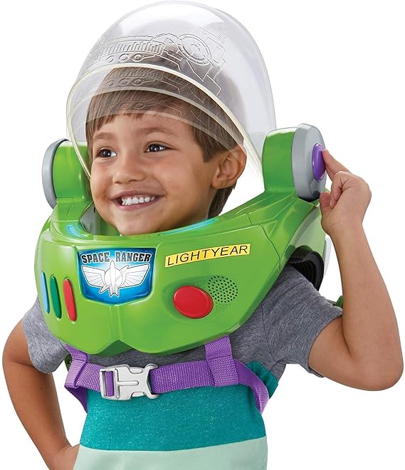 Disney Pixar Toy Story 4 Buzz Lightyear Toy Astronaut Helmet for Role-play Movie Action with Jetpack, Lights, Authentic Phrases and Sounds , Multi