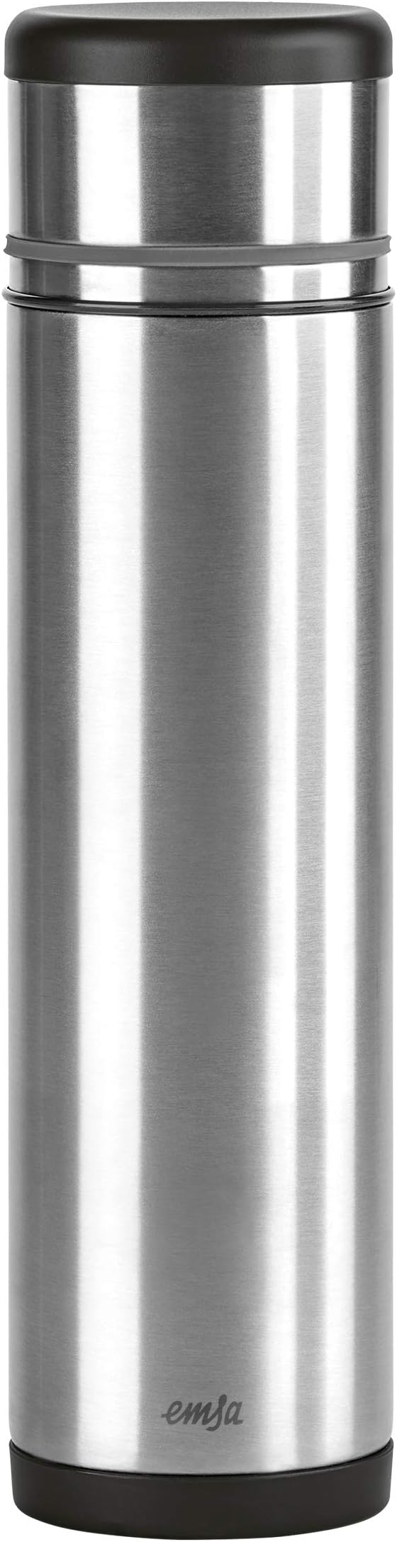 Emsa "Mobility" 33.8 oz Vacuum Flask, Black/Anthracite