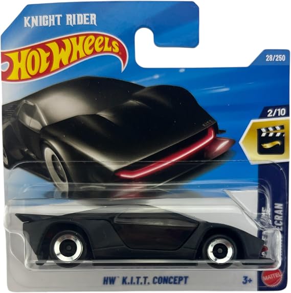 Hot Wheels - HW K.I.T.T. Concept - Screen Time 2/10 - JJH98 - Short Card - Black - Licensed Knight Rider Model - Mattel 2026-1:64 - Licensed Model