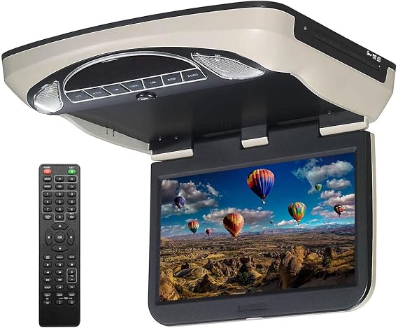 Voxx VXMTG1313.3 HD LED Overhead Video Monitor with Built-in DVD Player and HDMI Input