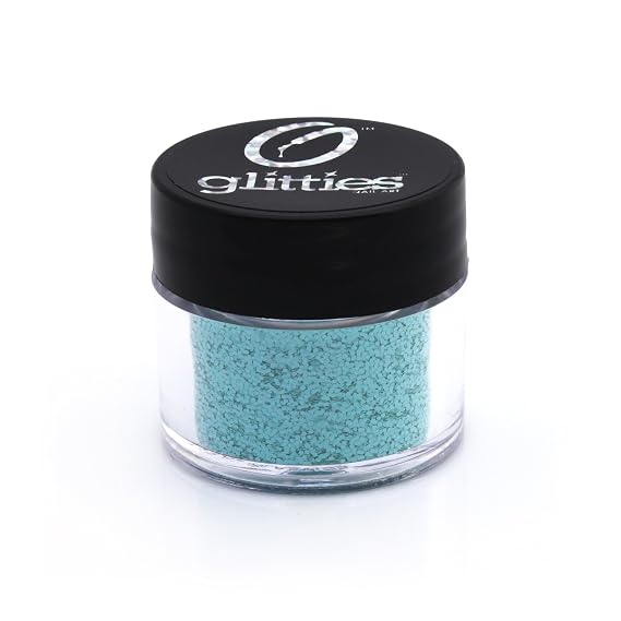 Aquarius - (.015") - Vibrant Opaque Hexagon Glitter - Solvent Resistant Nail Glitter for Gel, Acrylic, Nail Polish, Nail Art Supplies - Made in the USA - (10 Grams)