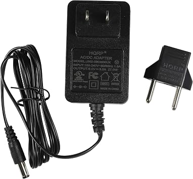 HQRP 9-Volt AC Adapter Compatible with Line-6 DC-3G Amplifi FX100, Firehawk FX, Amplifi TT, Amplifi 30, HX Stomp, HX Effects, POD HD300 HD400 HD500 HD500X HD Bean NSA27EP-090300 Power Supply Cord