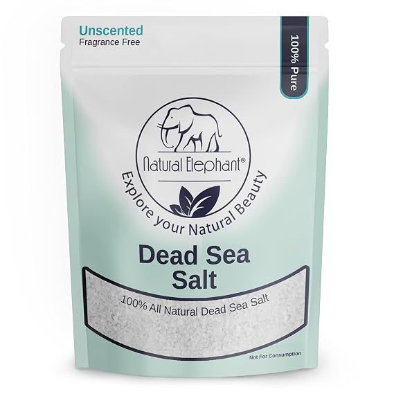 Natural Elephant Dead Sea Bath Salt | 5 Pound Bag (80oz) | 100% Natural and Pure| Coarse Grain | Ideal for Baths and Soaks
