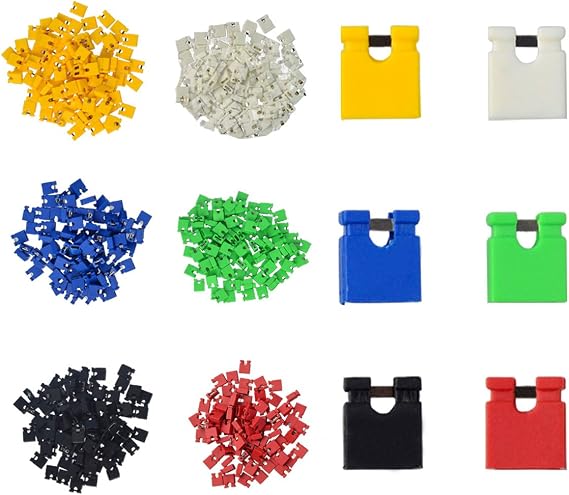 Jumper Caps Kit 600PCS 2.54mm Short Circuit Cap Jumper Bridge Plug