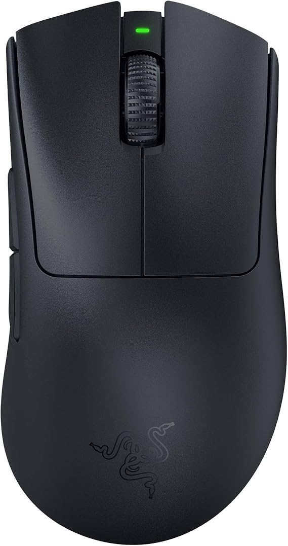Razer DeathAdder V3 Pro - Hafif Kablosuz Ergonomik Espor Faresi (63g Hafif Tasarım, Focus Pro 30K Optik Sensör, Fare Anahtarı Gen-3, HyperSpeed Kablosuz) Siyah