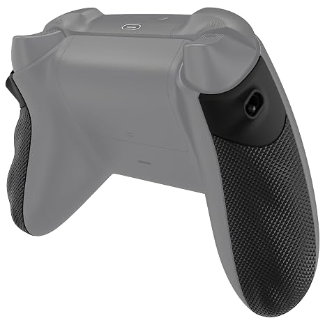 eXtremeRate Flexor Rubberized Side Rails Grips Trigger Stop Kit for Xbox Series X/S Controller, Anti-Slip Ergonomic Trigger Stopper Handle Grips for Xbox Core Controller Shadow Black