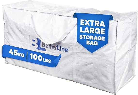 BETTERLINE Extra Large Storage Bag Heavy Duty 45x22x16 Inches 100 lbs