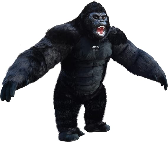 Inflatable Gorilla Costume - 9.84ft Tall King Kong Costume For Halloween Carnival Dress Suit Orangutan Mascot