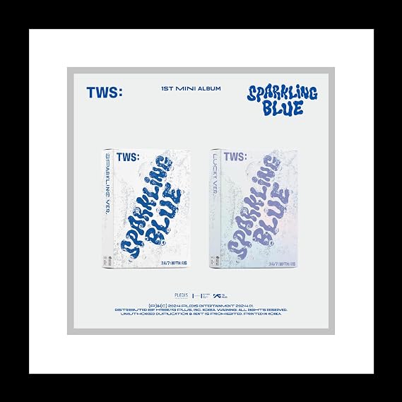 TWS Sparkling Blue 1st Mini Album Sparkling Version CD+120p Booklet+2ea Sticker+1p Polaroid+1ea Name Tag+1p PhotoCard+Tracking Sealed