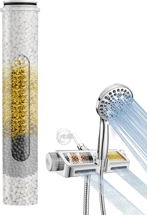 MakeFit Shower Head Filter Replacement Cartridge for MakeFit Filtered Shower Head with Handheld Combo-SSJ731/SW9730 (1-PACK)