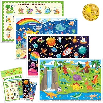 Sticky Plastic Disposable Placemats Baby: 40Pack 12 X 18 Restaurant Eating Table Mats