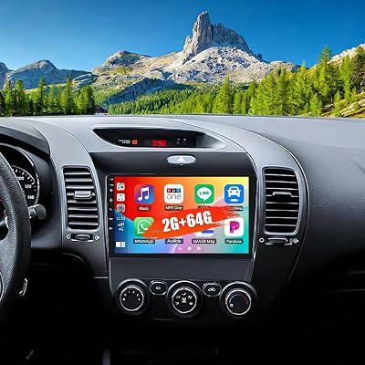 CAMECHO Radio for KIA Cerato K3 Forte 2013-2018, Android 15 Car Stereo with Wireless Carplay & Android Auto, 264G 9 Touch Screen Car Radio with Bluetooth, FMRDS,DSP, GPS, WiFi, Backup Camera
