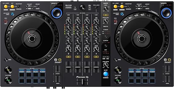 Pioneer DJ DDJ-FLX6 - 4-deck DJ Controller with 2 Track Playback Decks, 2 Sample Playback Decks, and Built-in USB Audio Interface