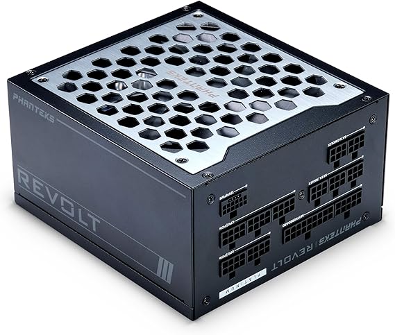 Phanteks (PH-P1000PR_BK01C) Revolt 1000W 80PLUS Platinum, ATX 3.0, PCIe 5.0, Fully Modular, Cable-Less, Power Supply Unit Only (Cables Sold Separately), Black