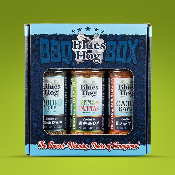 Blues Hog BBQ Rub Variety Pack, Cajun, Ritas & Fajitas, Rodeo Rub
