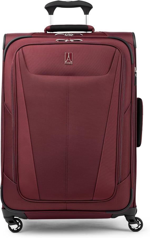 Travelpro Maxlite 5 Softside Checked Luggage Spinner, Red, 25-Inch