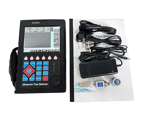Portable Ultrasonic Flaw Detector Ultrasonic Flaw Detection Tools NDT Defectoscope Tester for Cracks Welds Pores Sand Holes Inclusions Folding Etc with Scan Range 0 to 10000mm Wave Display Mode