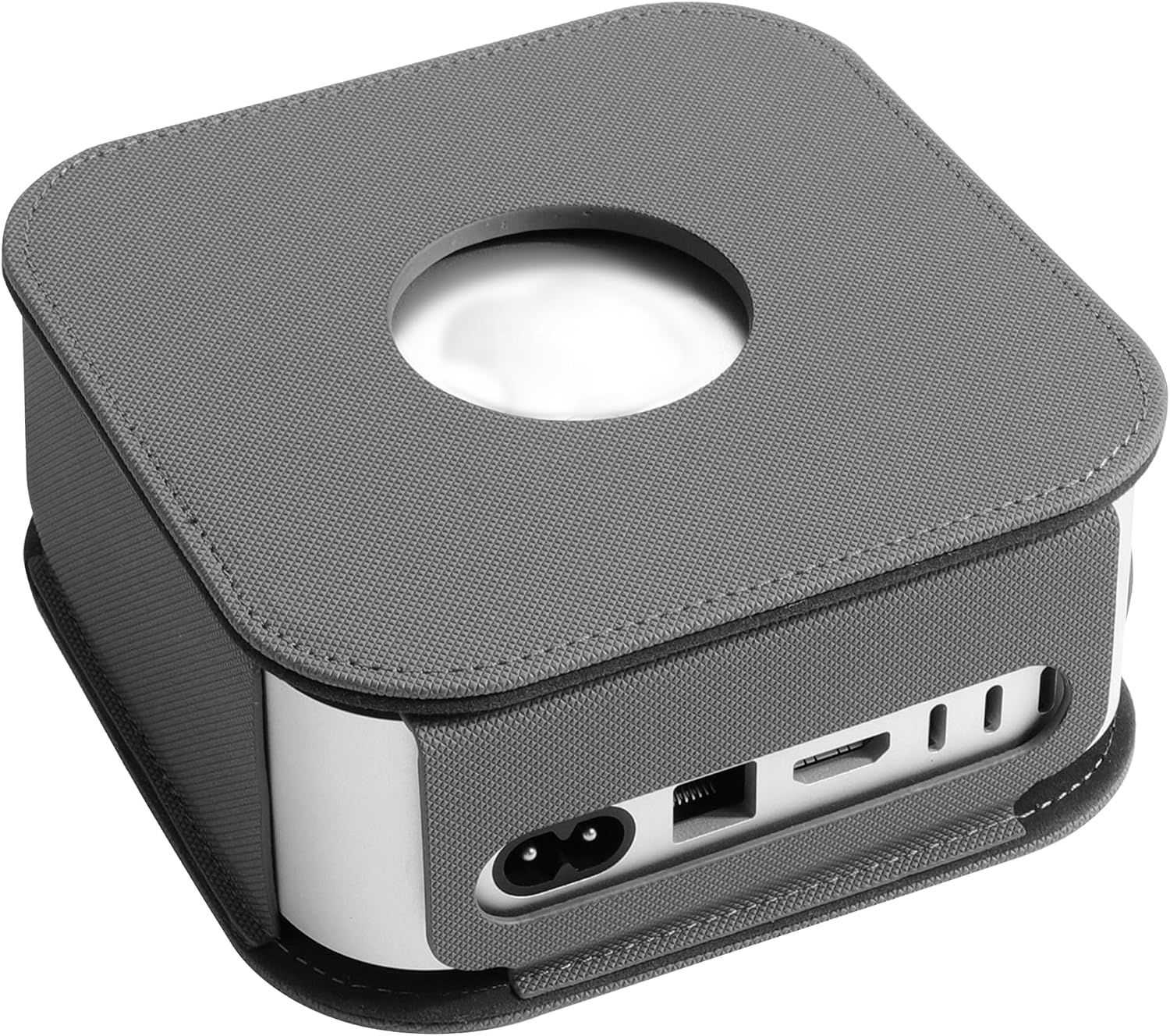 Musiin High Quality Mac Case Compatible with 2024 Mac Mini M4/M4 Pro Protective Case Anti-Scratch and Dustproof Stylish Case for Mac Mini 2024 (Grey)