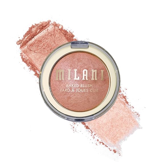 Milani Baked Blush, Makeup Powder Blush for Cheeks - Luminoso | Radiant, Multidimensional Color Infused With Skin-Loving Ingredients. Long-Lasting, Buildable Baked Blushes Made In Italy.